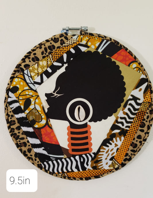 Patchwork Hoop Wall Decor