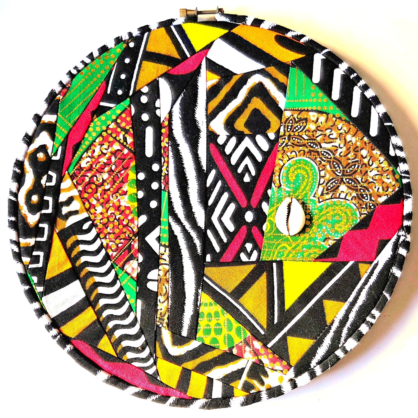 Patchwork Hoop Wall Decor